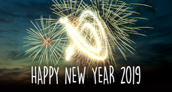 Happy new year 2019 header